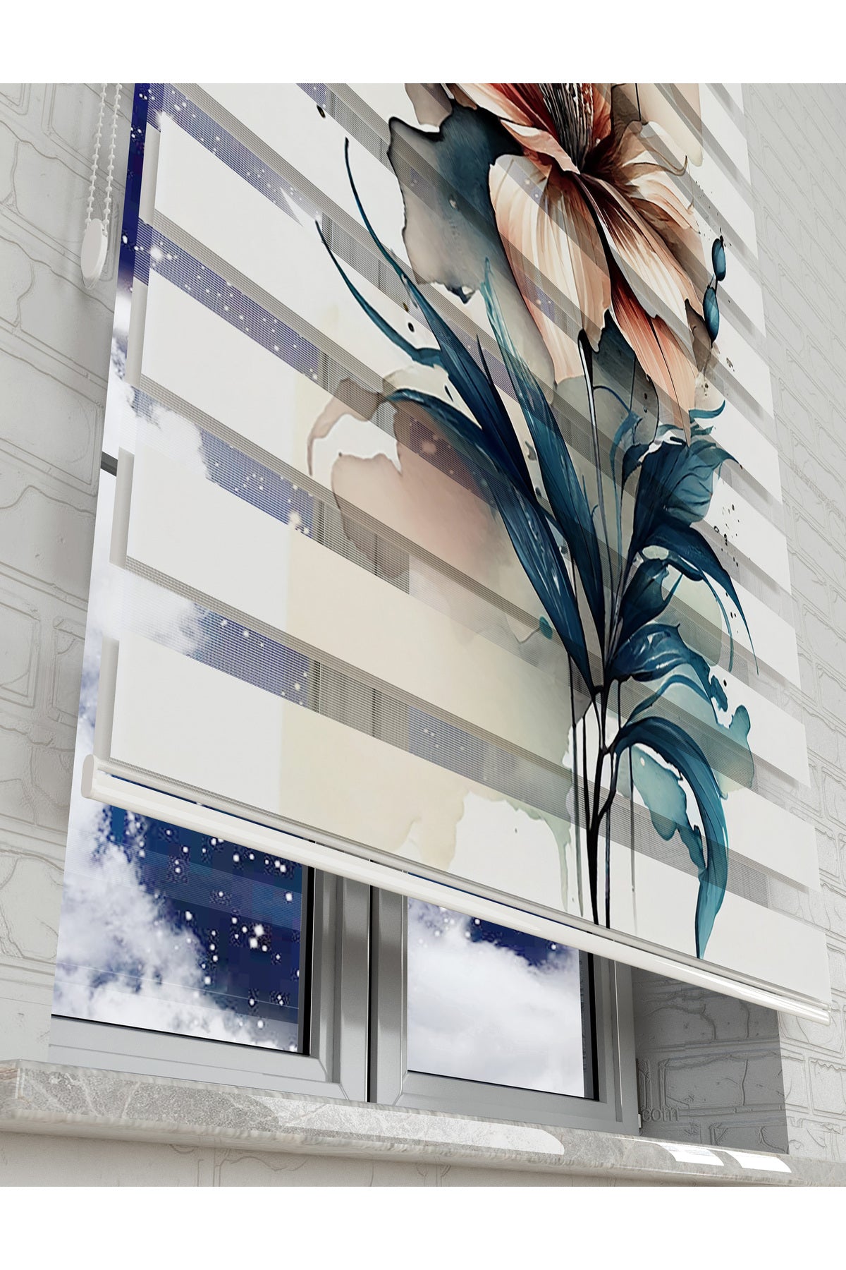 çocuk odası zebra perde