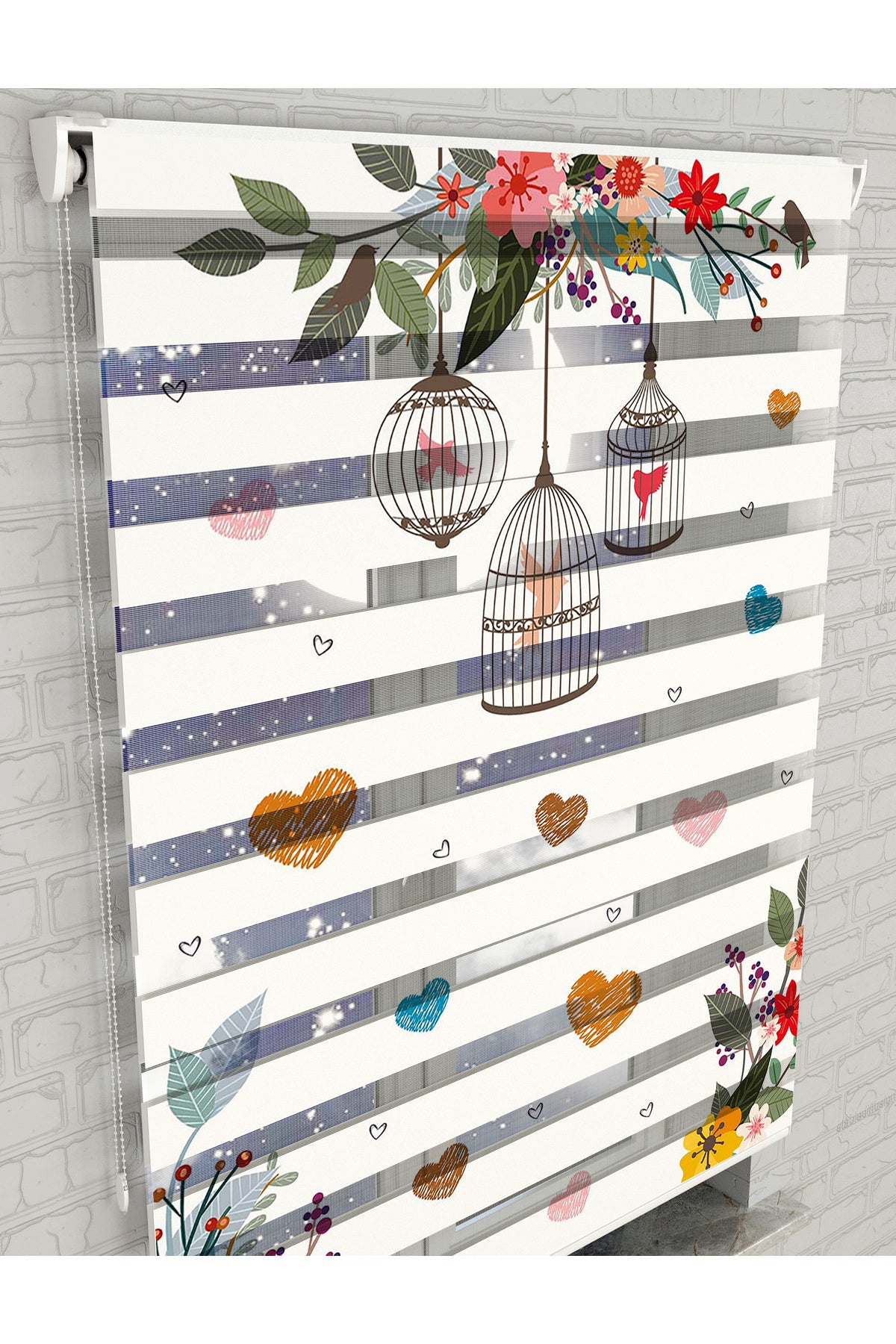 dijital baskılı zebra perde