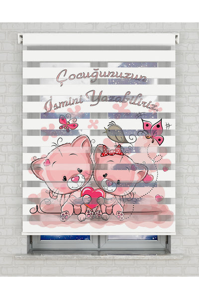 baskılı zebra perde