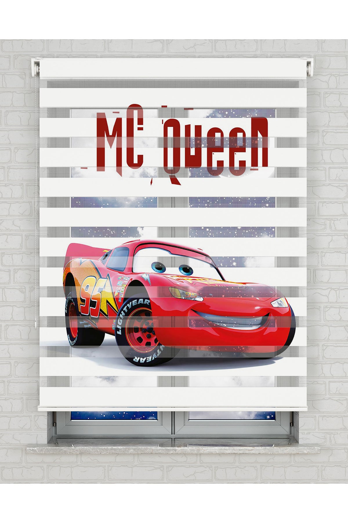 baskılı zebra perde