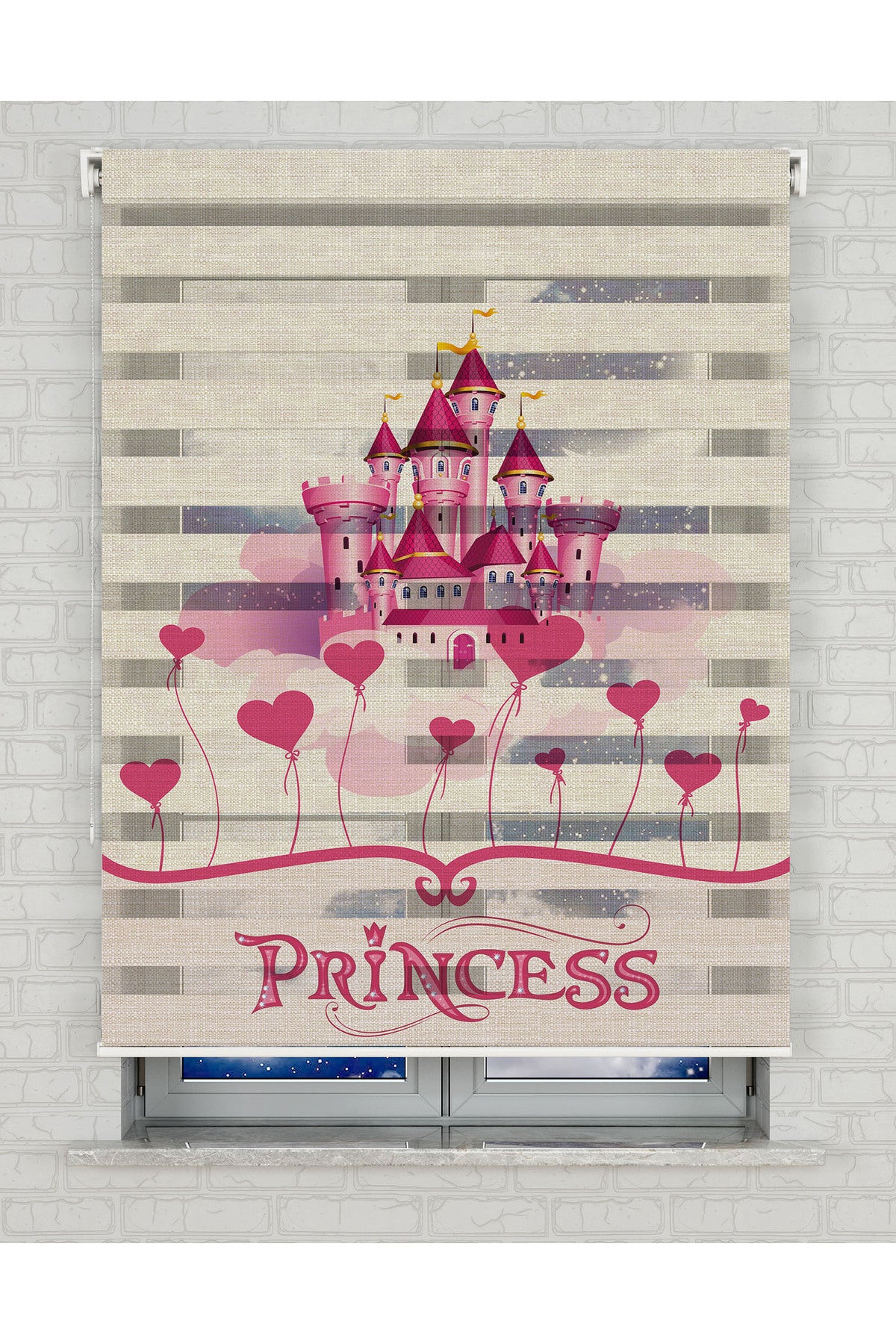 baskılı zebra perde