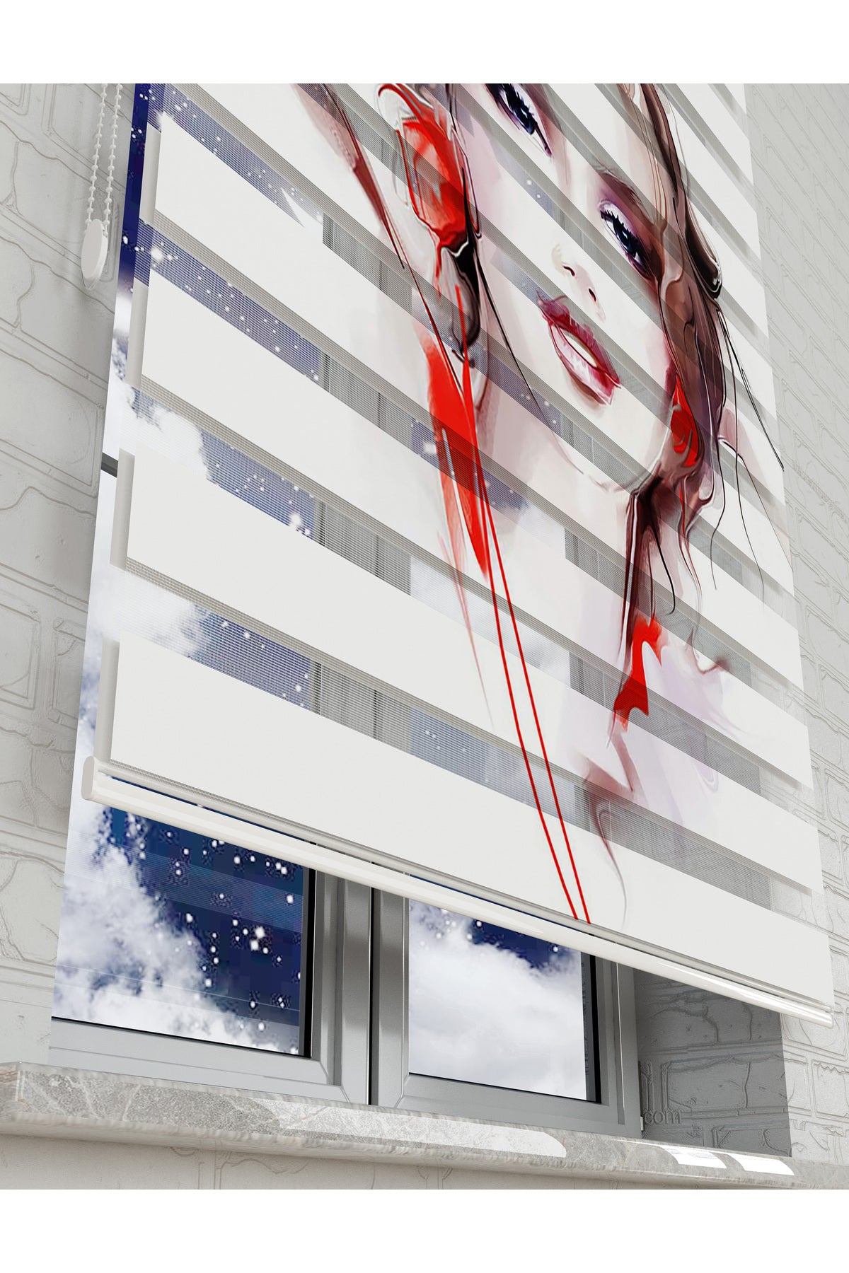 çocuk odası zebra perde