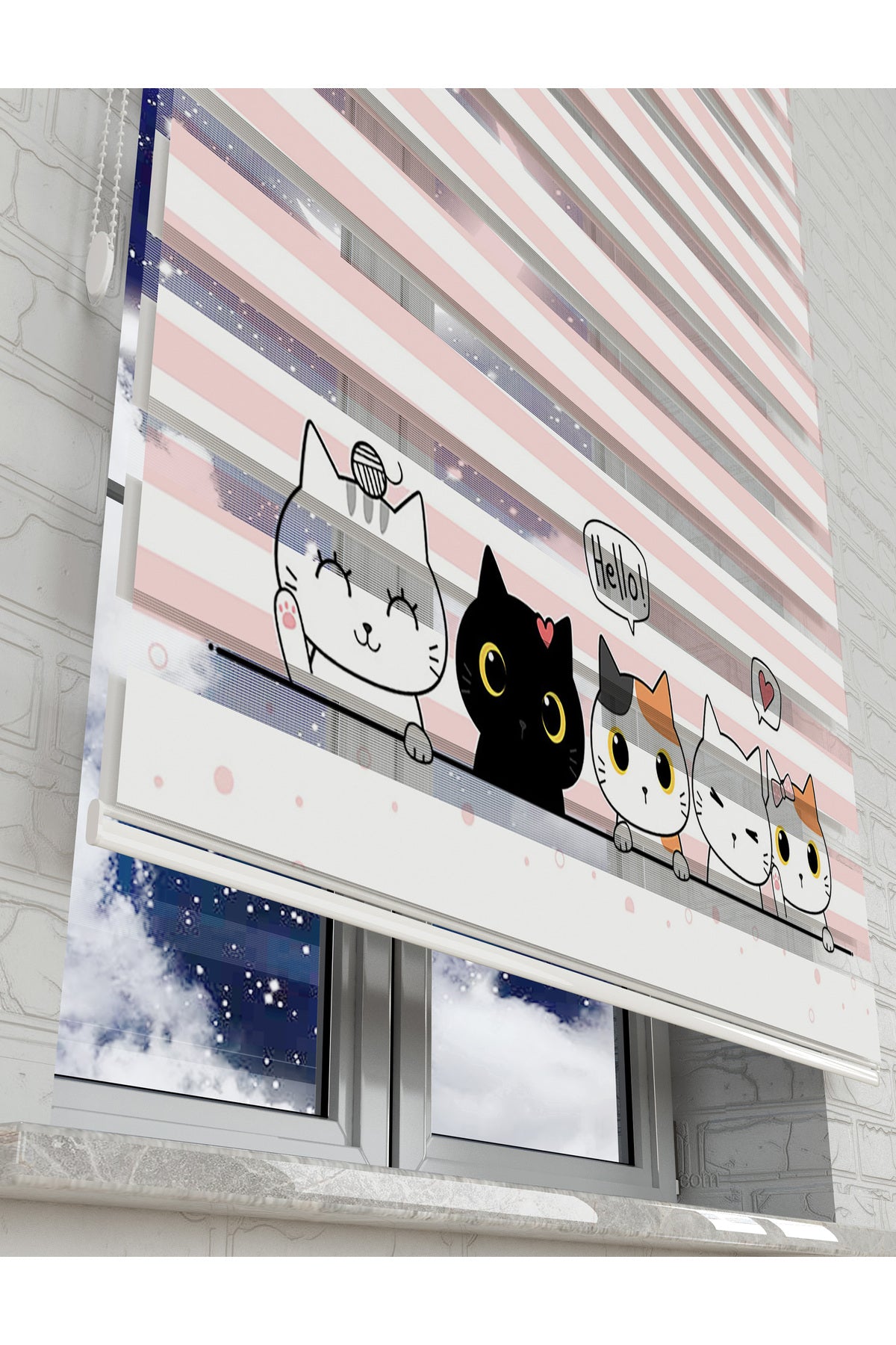 çocuk odası zebra perde