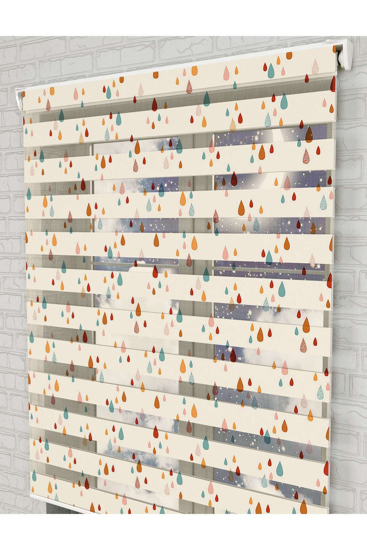 bebek odası zebra perde