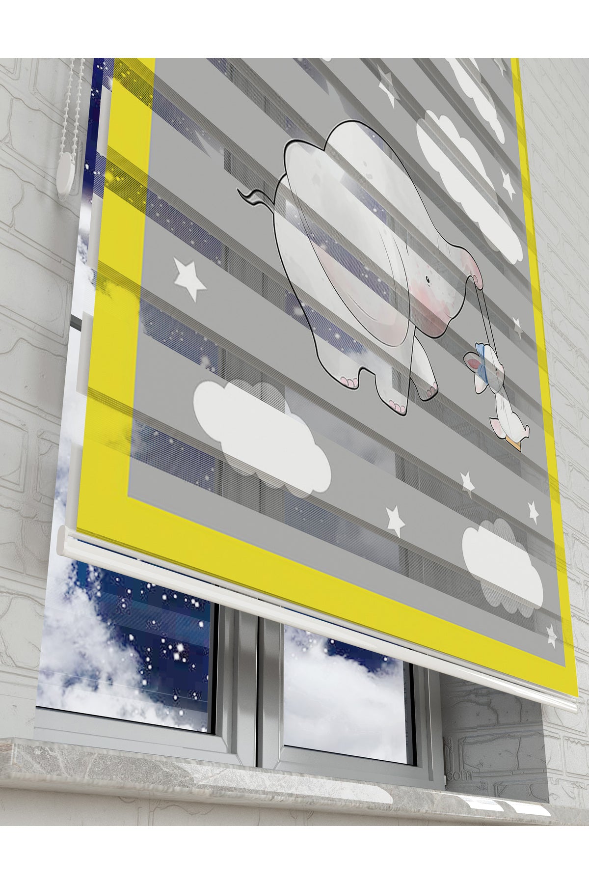 çocuk odası zebra perde