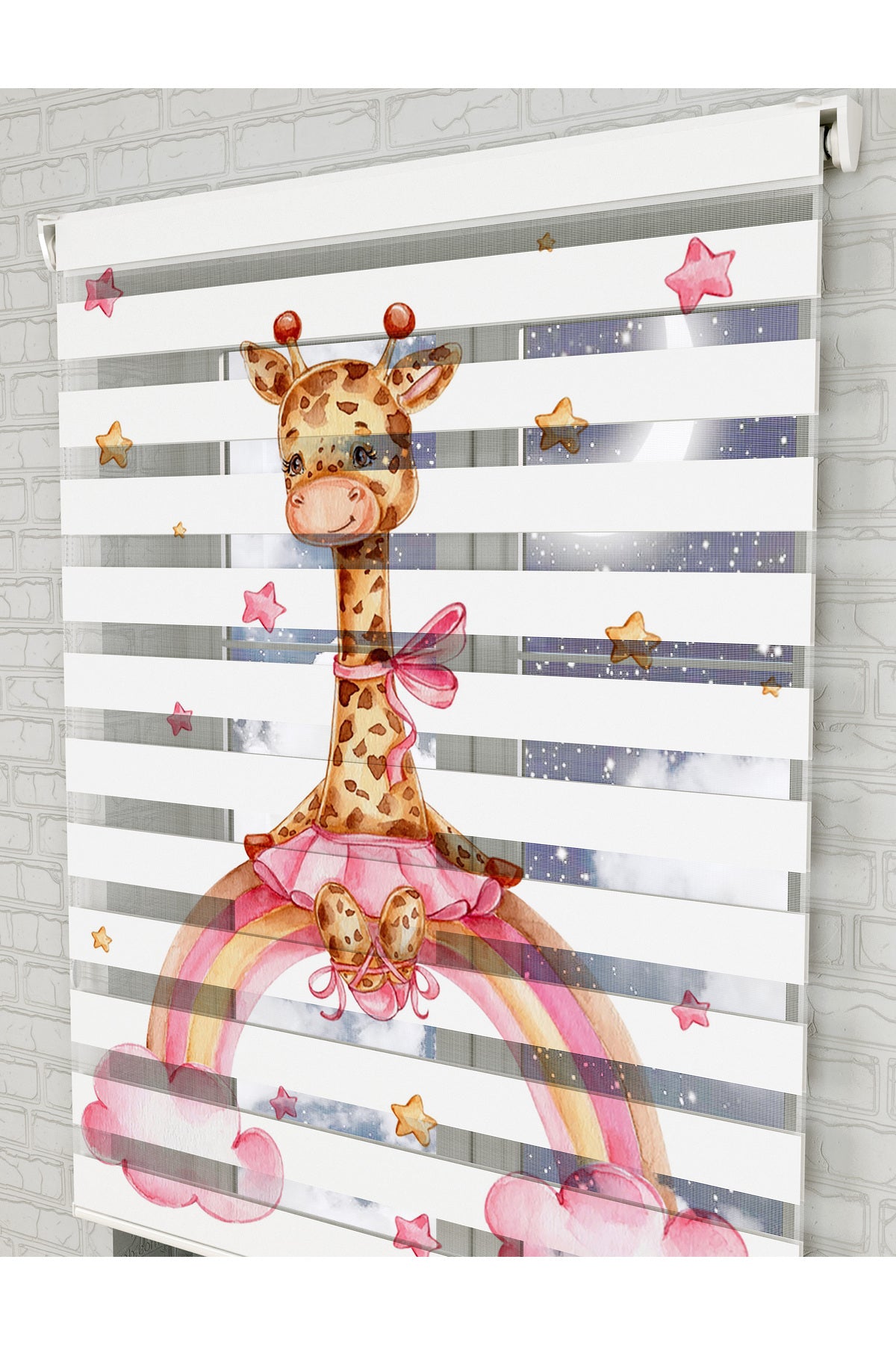 bebek odası zebra perde