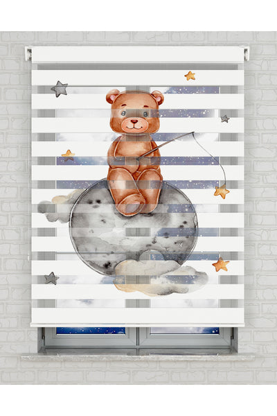 baskılı zebra perde