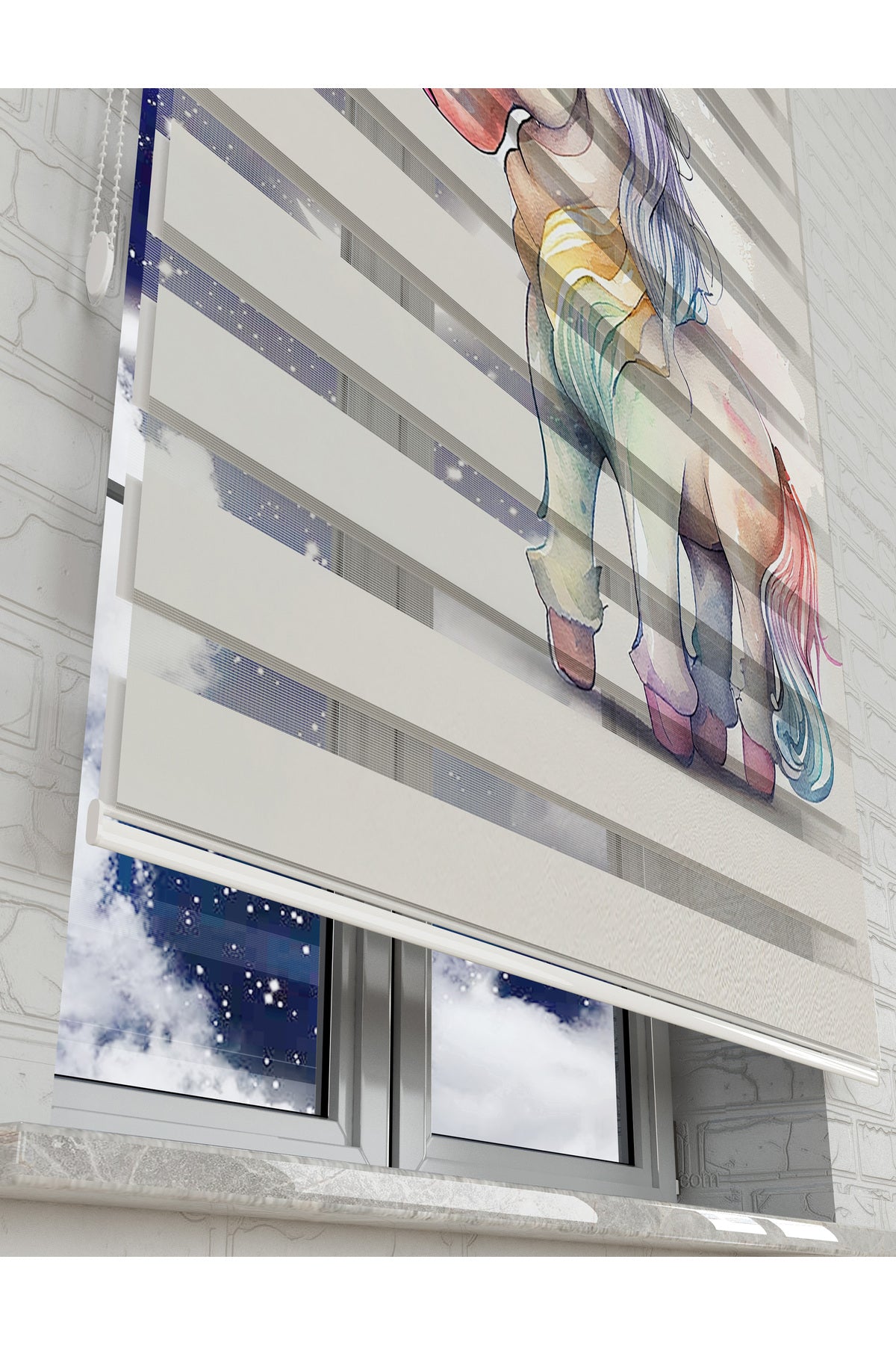 çocuk odası zebra perde