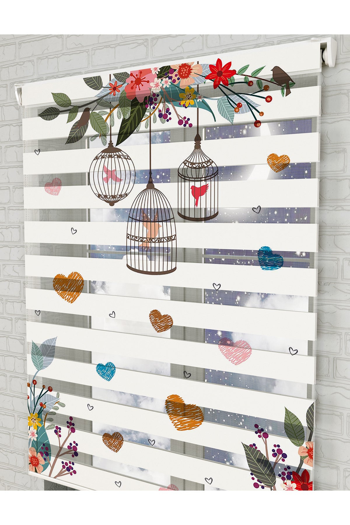 bebek odası zebra perde