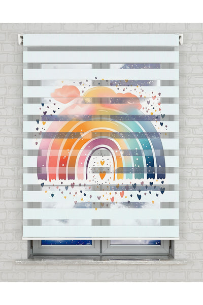 baskılı zebra perde