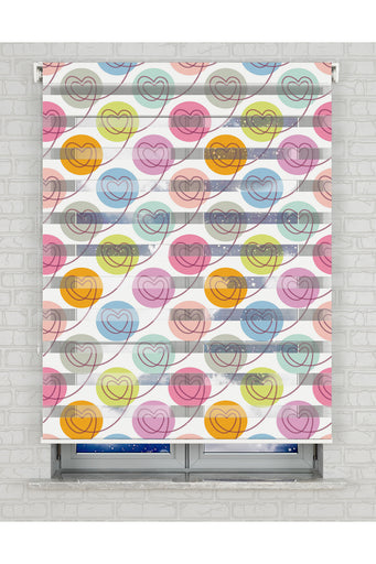 baskılı zebra perde