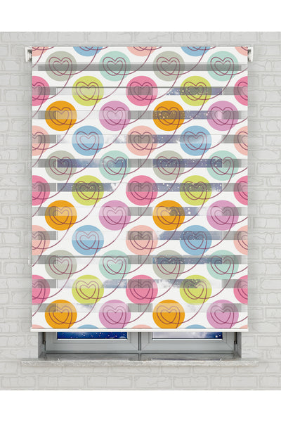 baskılı zebra perde