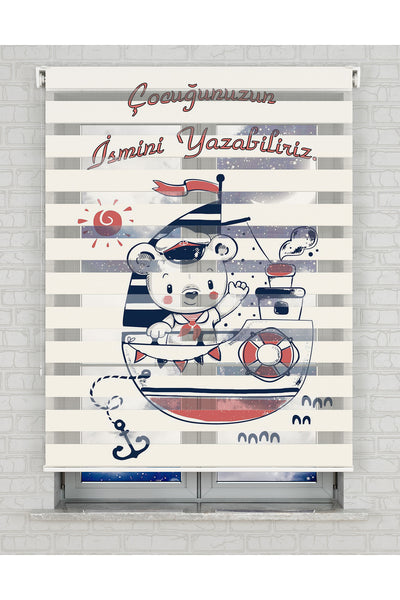 baskılı zebra perde