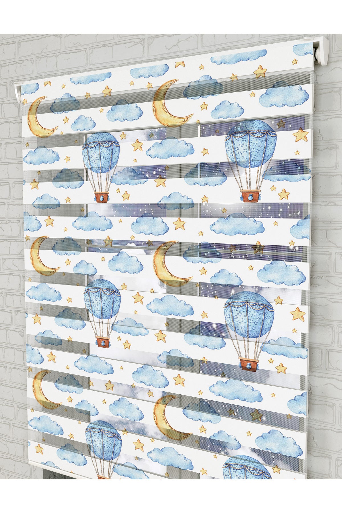 bebek odası zebra perde