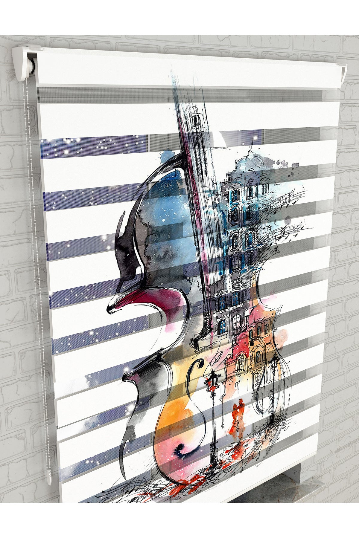 dijital baskılı zebra perde