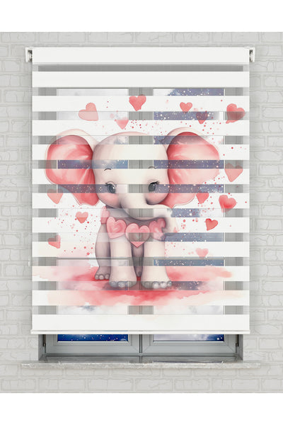 baskılı zebra perde