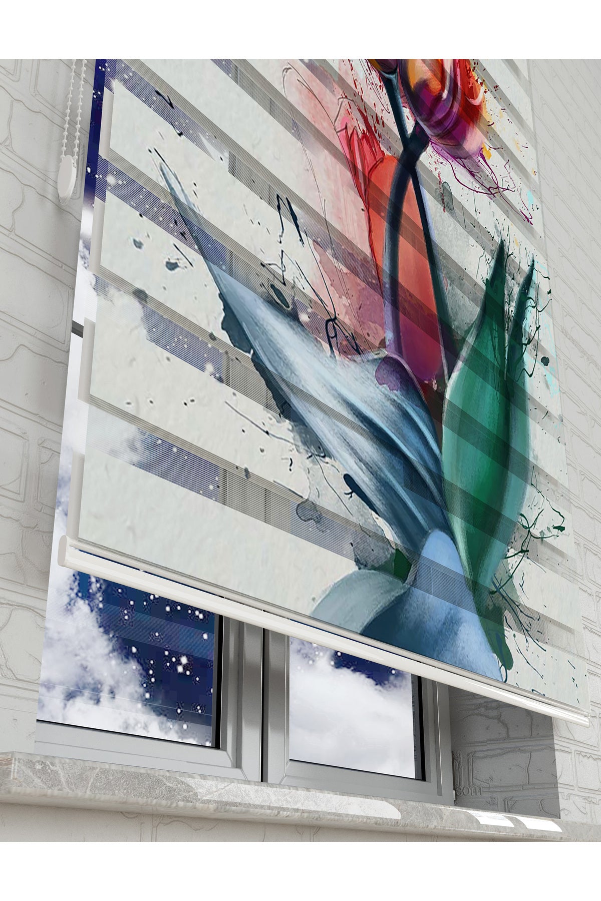 çocuk odası zebra perde