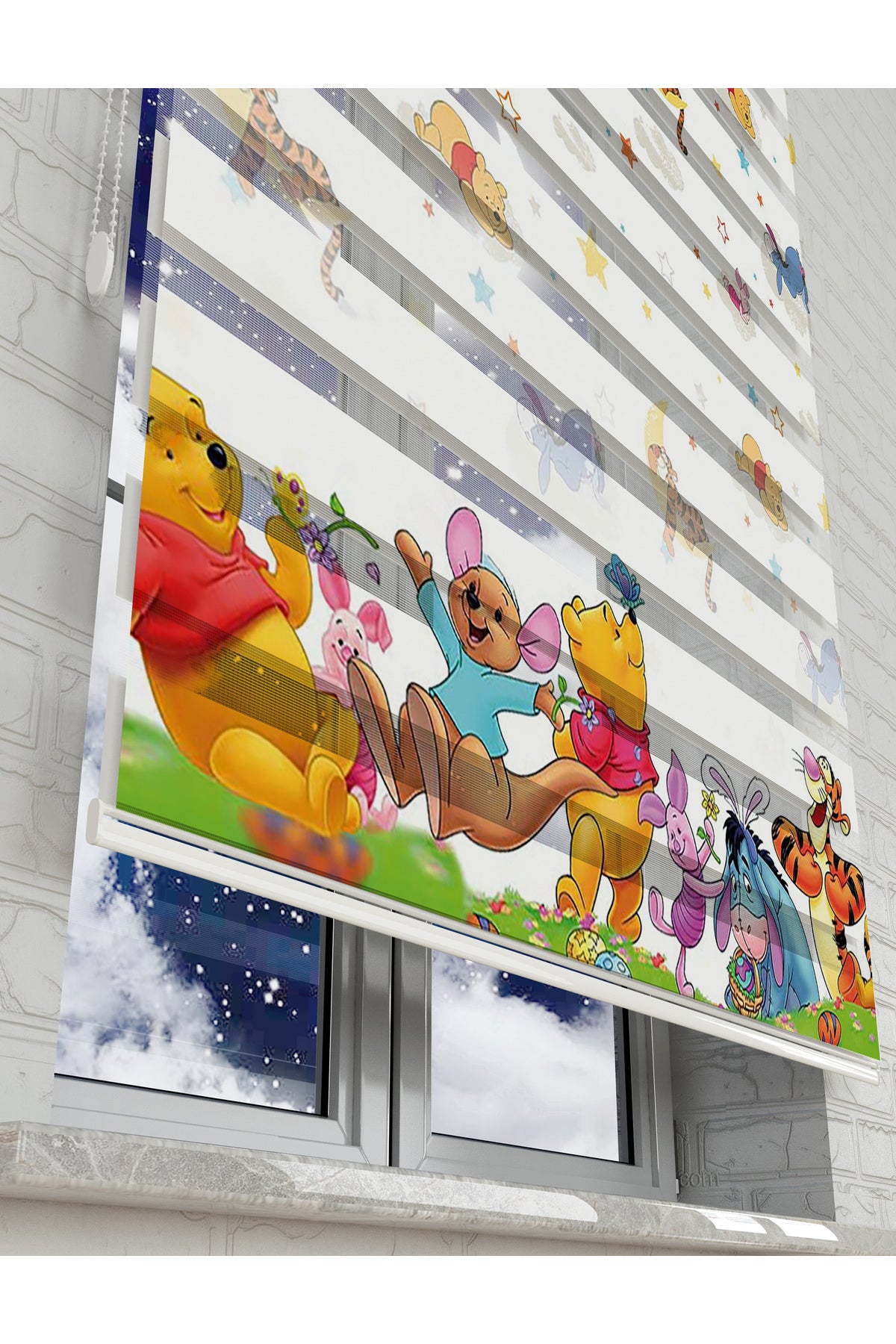 çocuk odası zebra perde