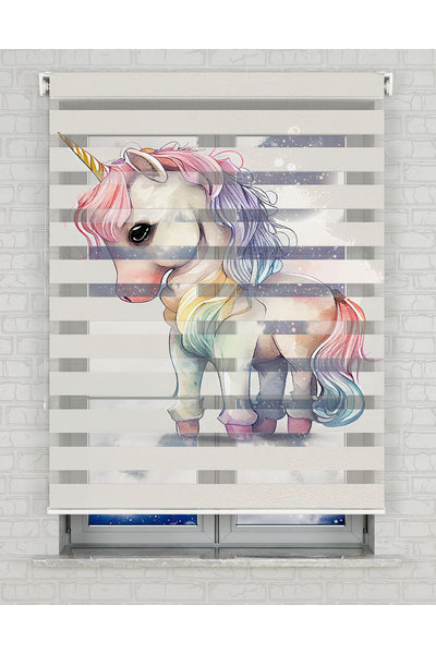 baskılı zebra perde