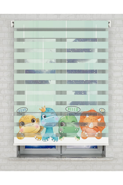 baskılı zebra perde