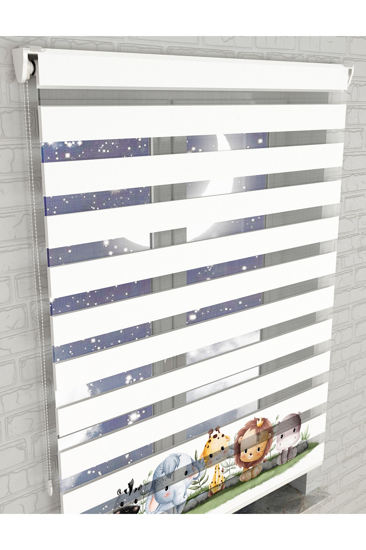 dijital baskılı zebra perde