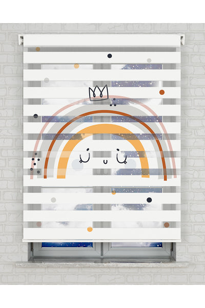 baskılı zebra perde