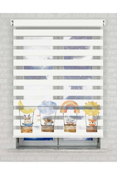 baskılı zebra perde