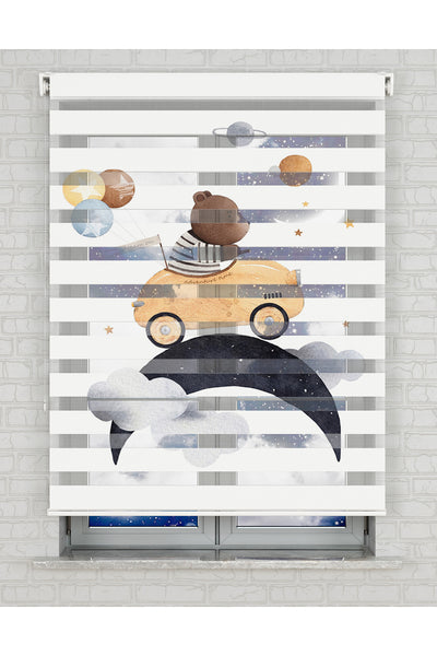 baskılı zebra perde