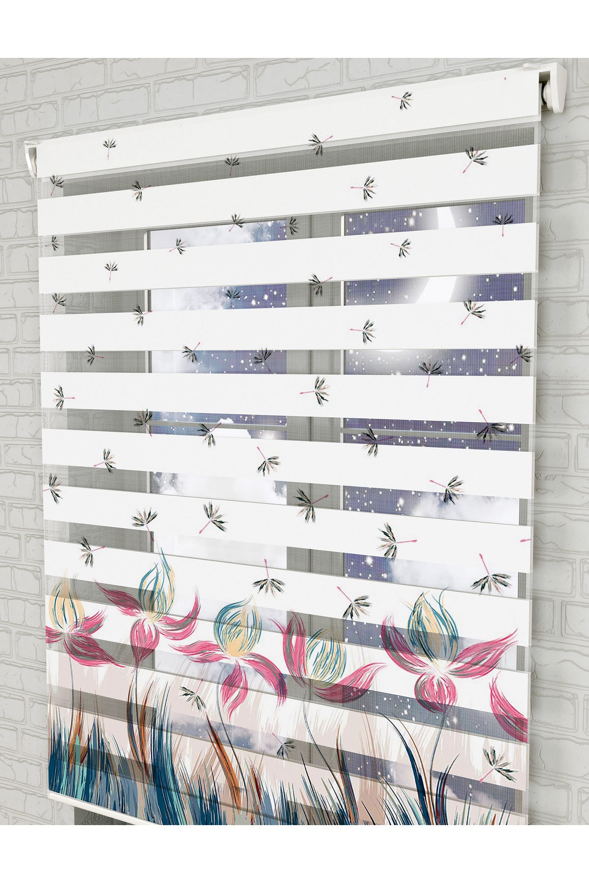 bebek odası zebra perde