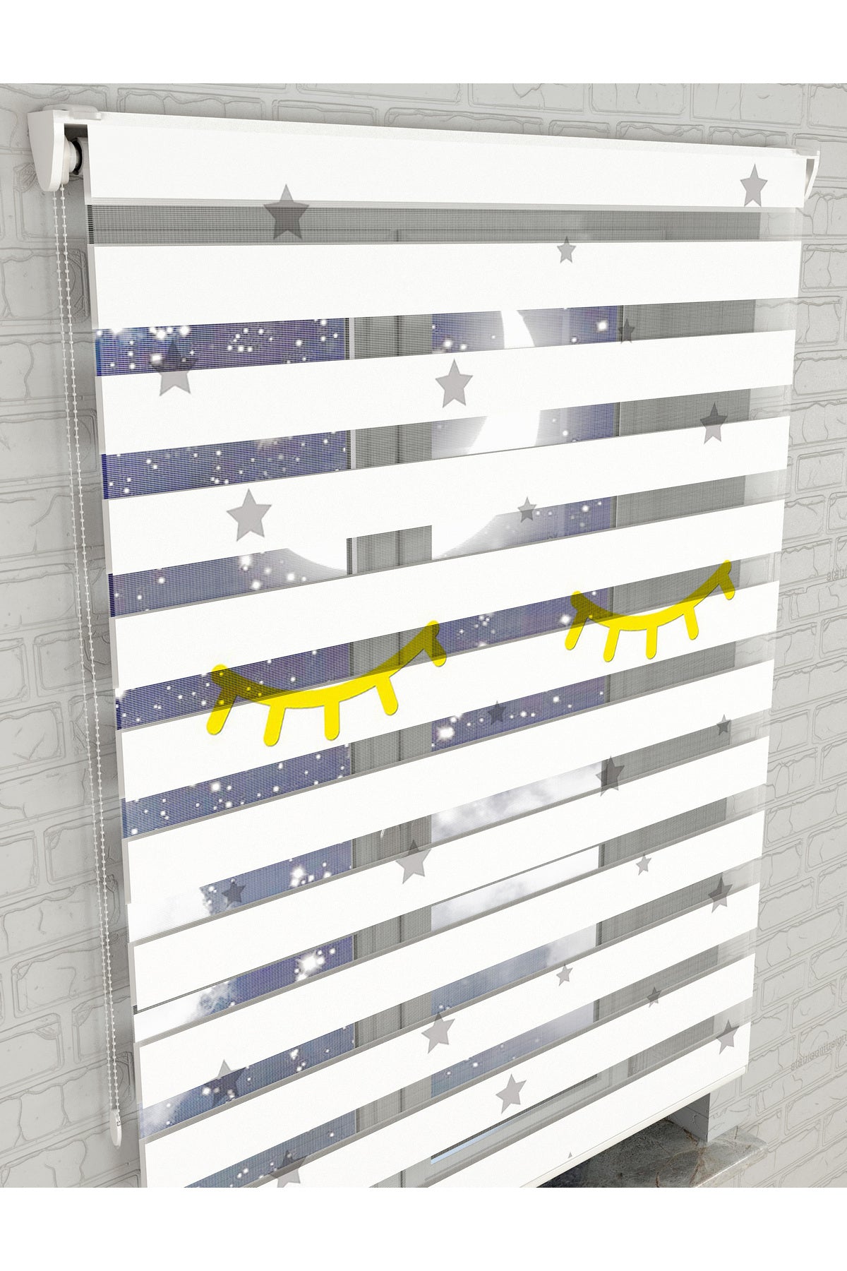 dijital baskılı zebra perde