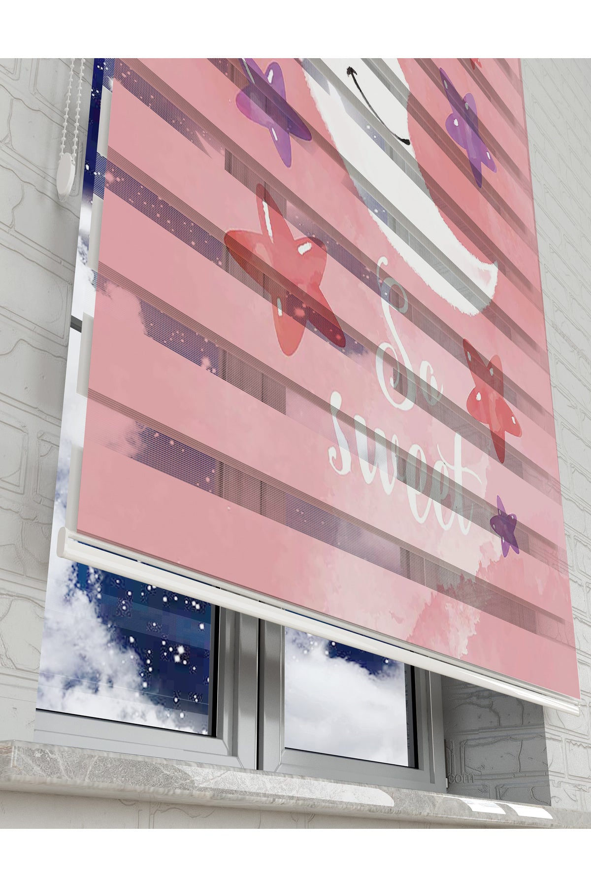 çocuk odası zebra perde