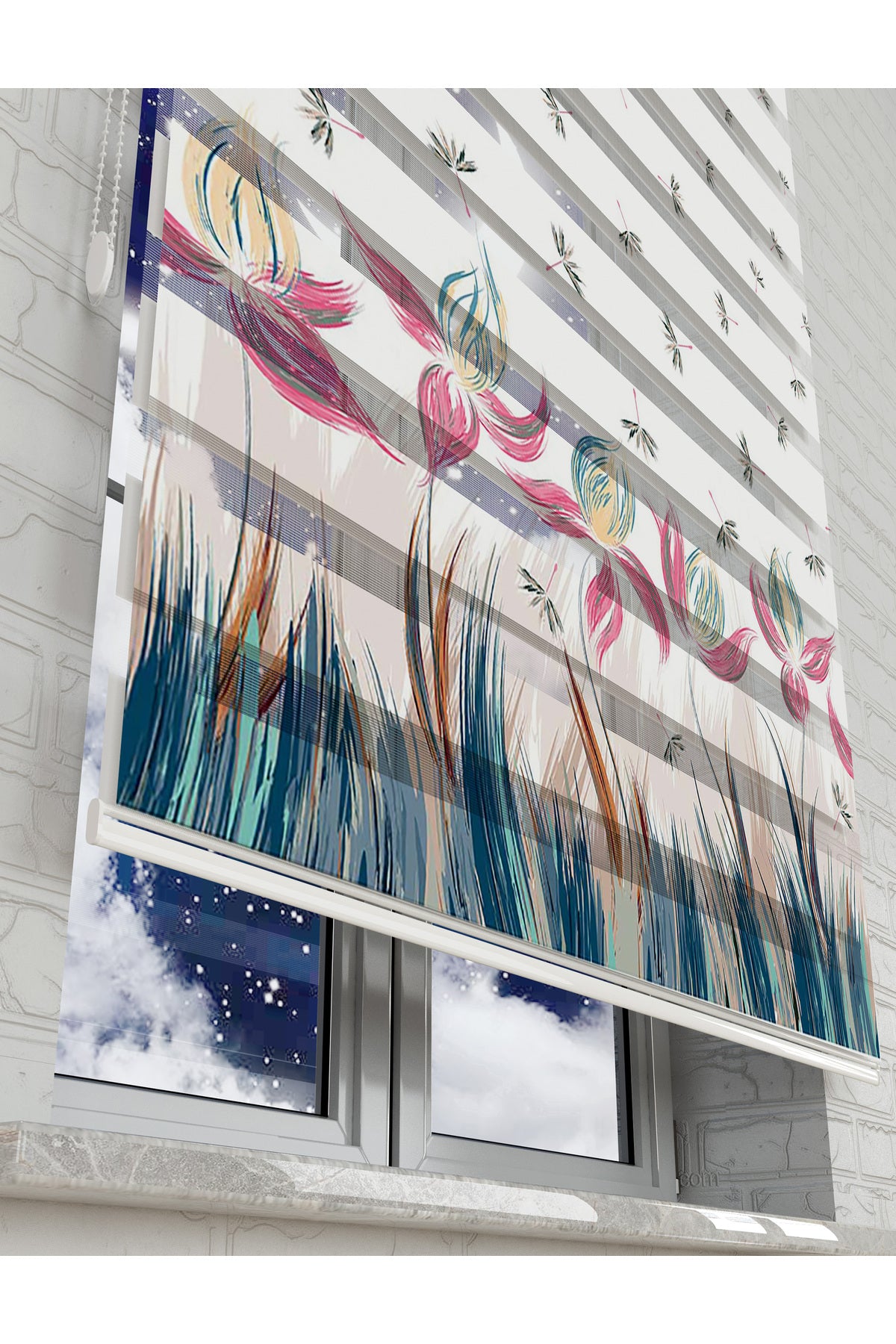 çocuk odası zebra perde