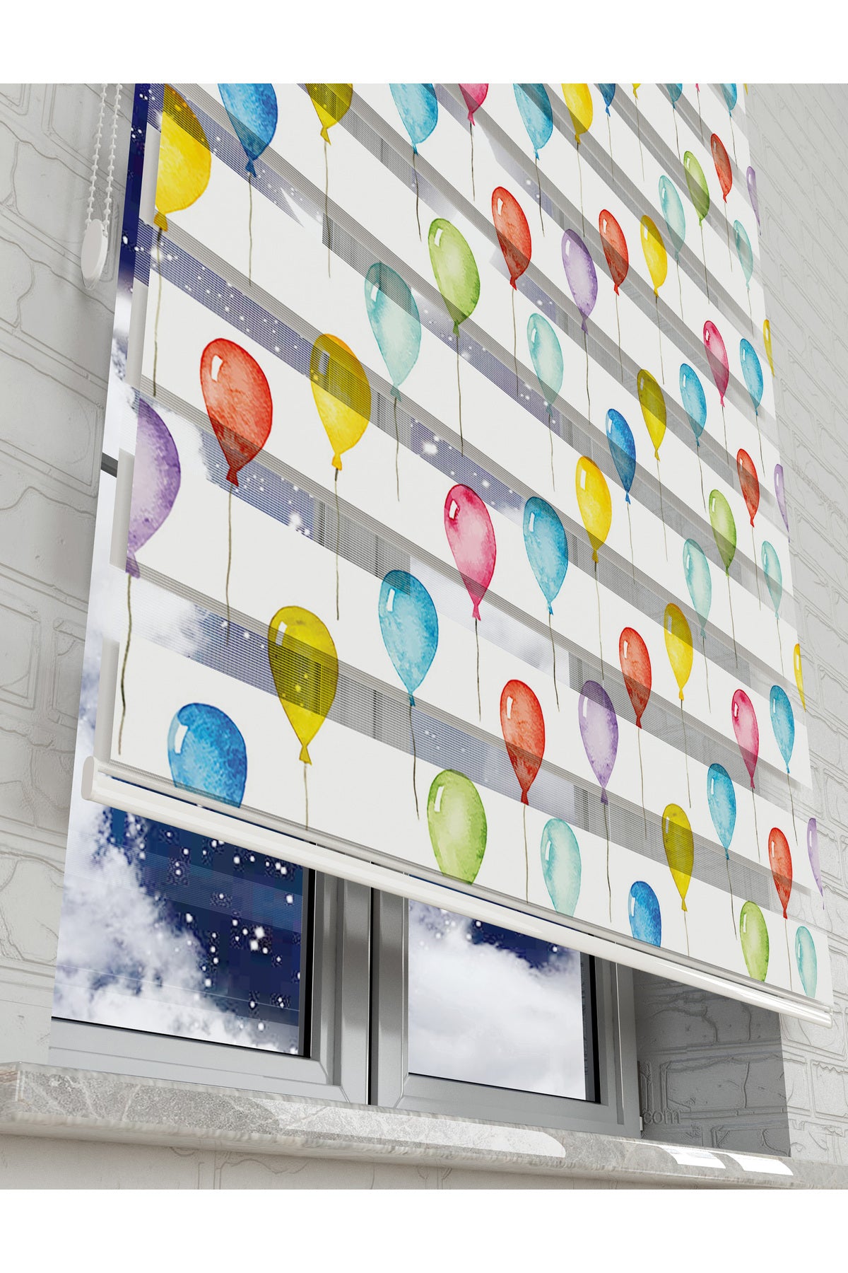 çocuk odası zebra perde