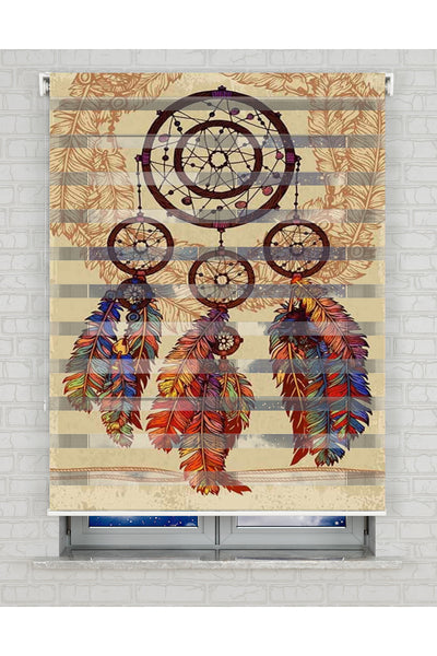 baskılı zebra perde