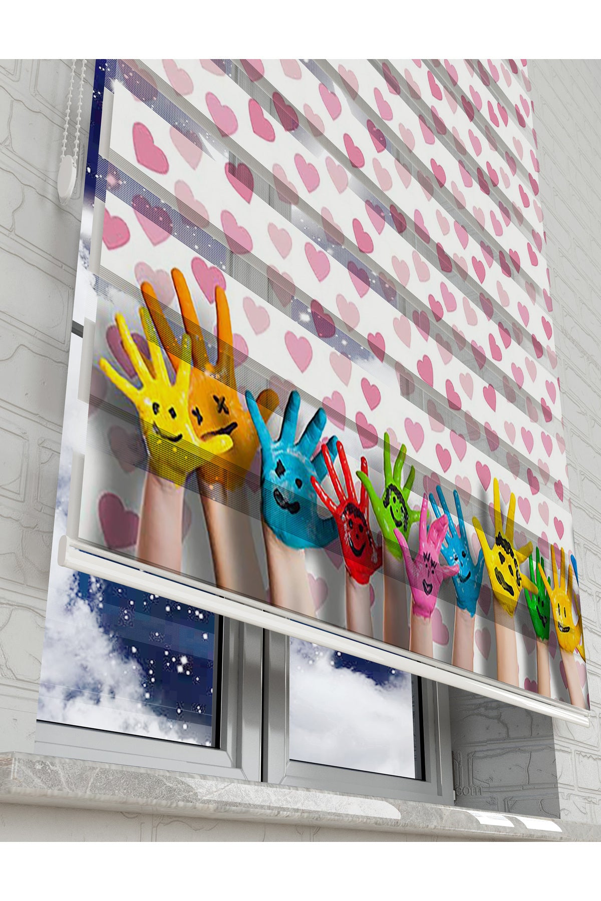 çocuk odası zebra perde