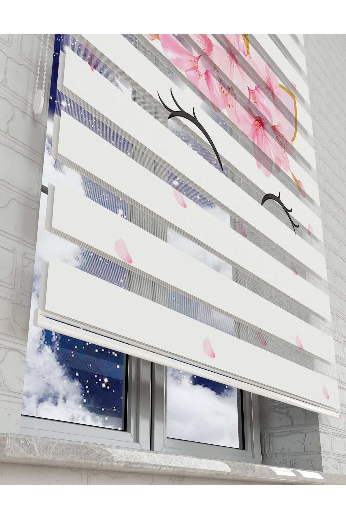 çocuk odası zebra perde