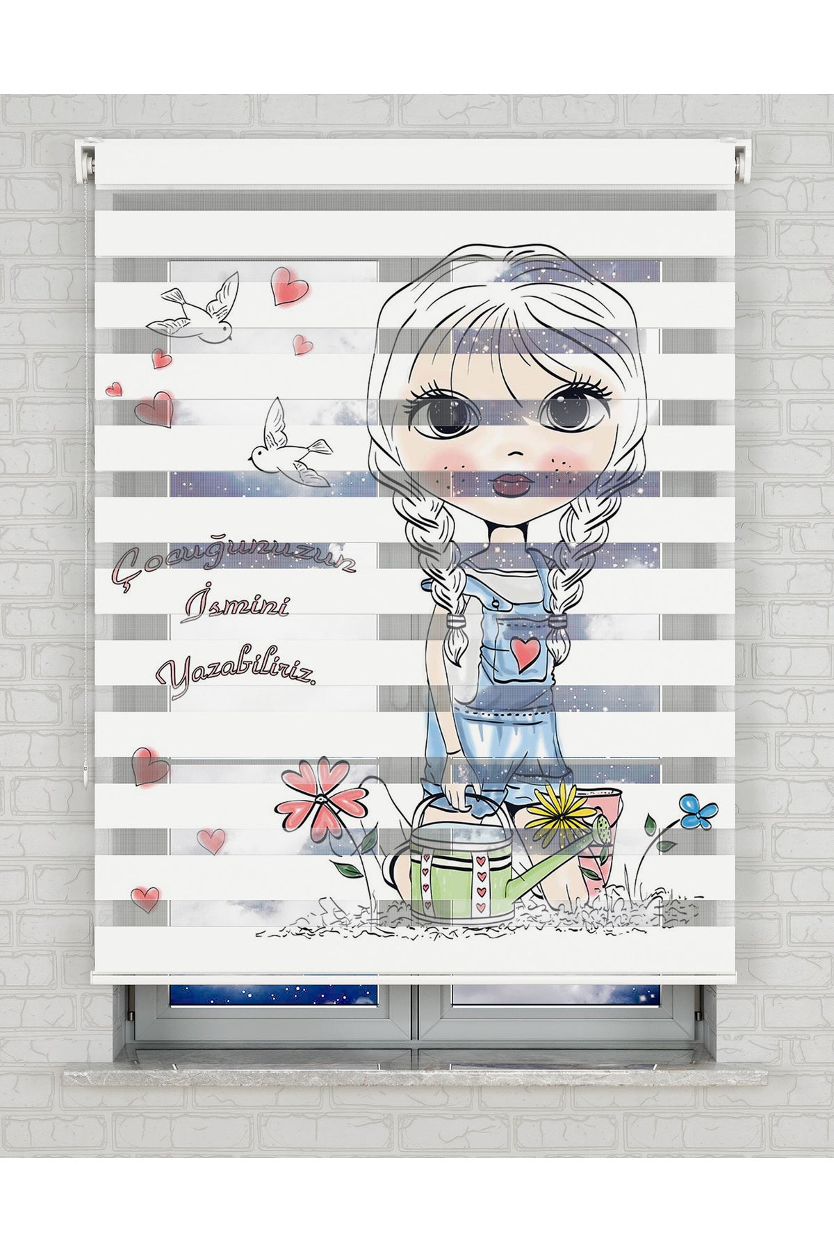 baskılı zebra perde