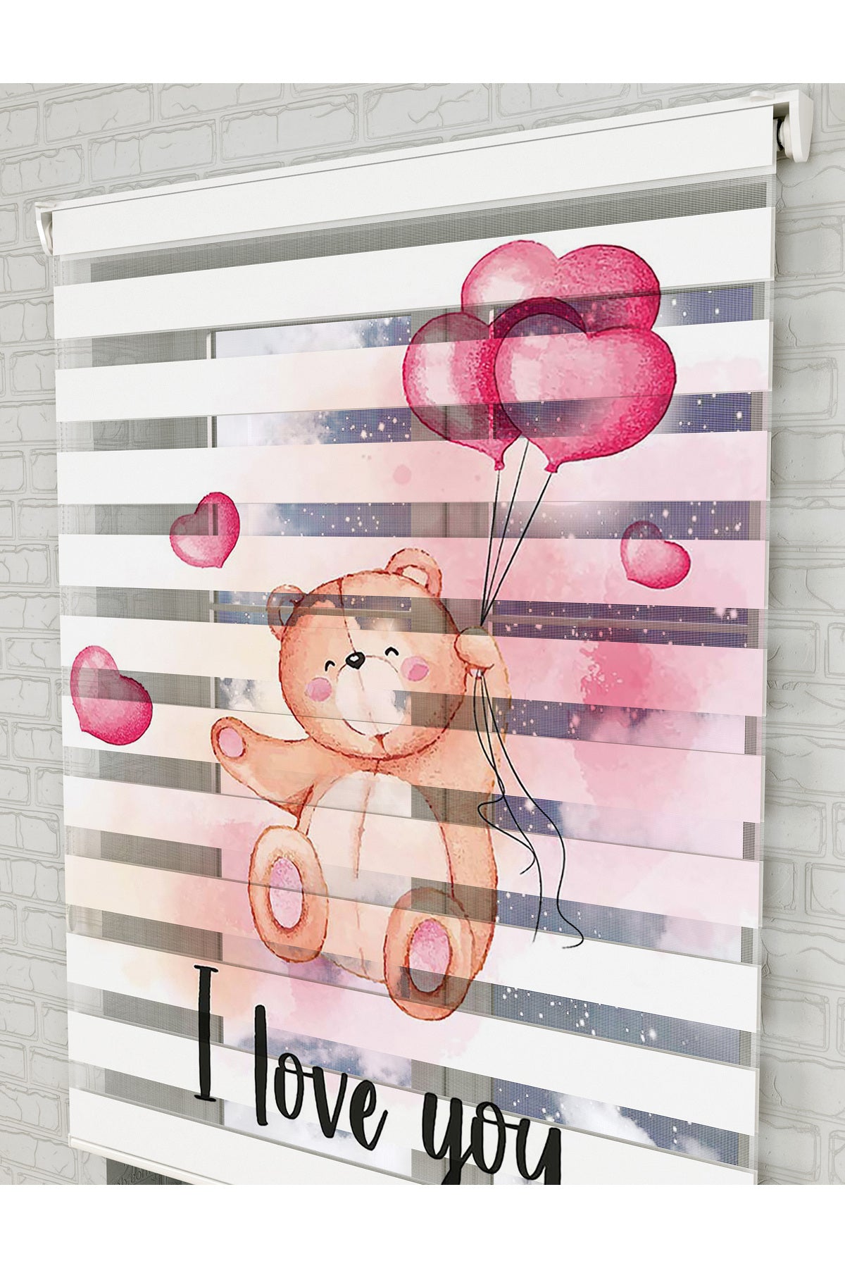 bebek odası zebra perde