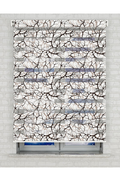 baskılı zebra perde