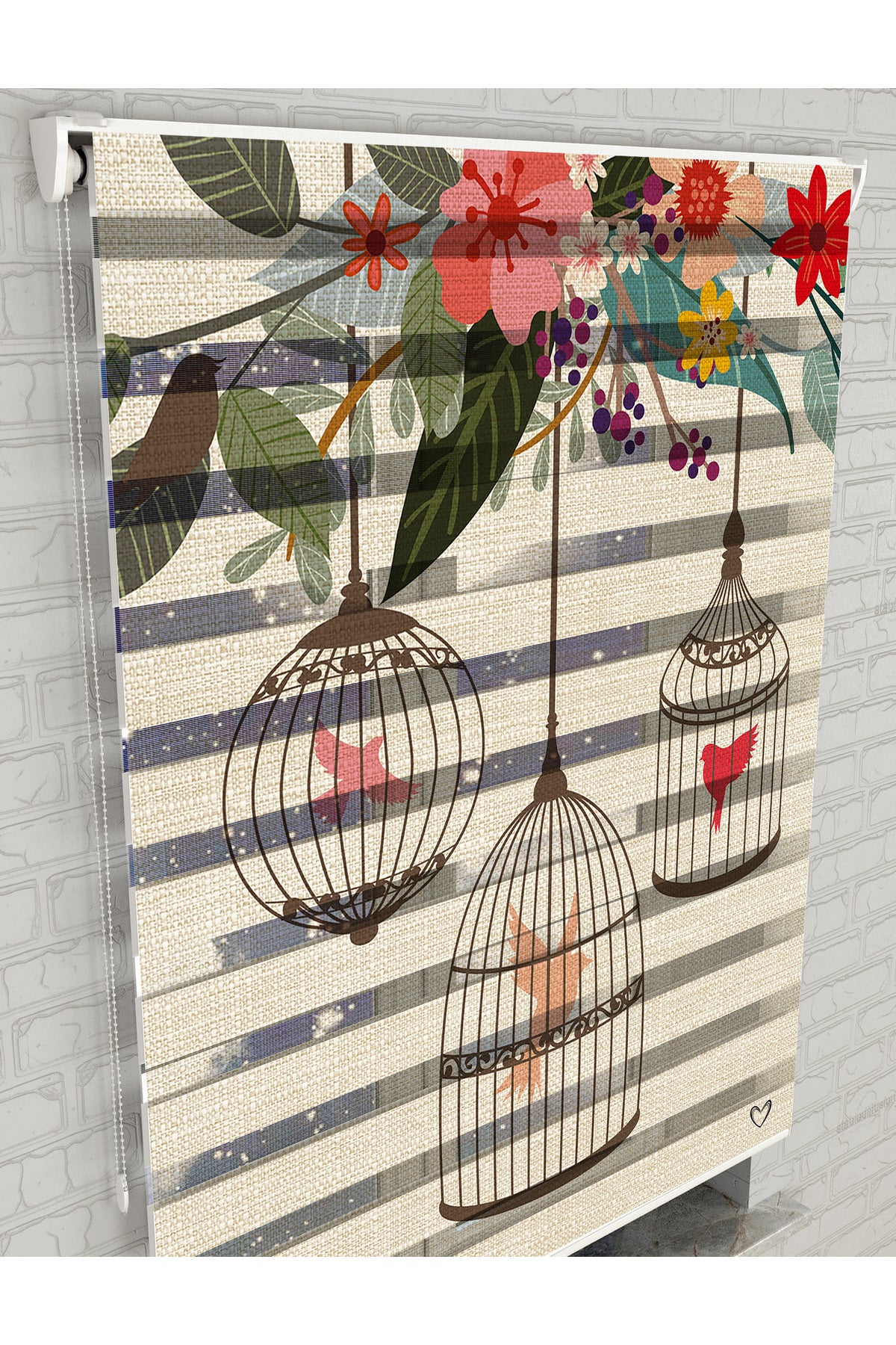 dijital baskılı zebra perde