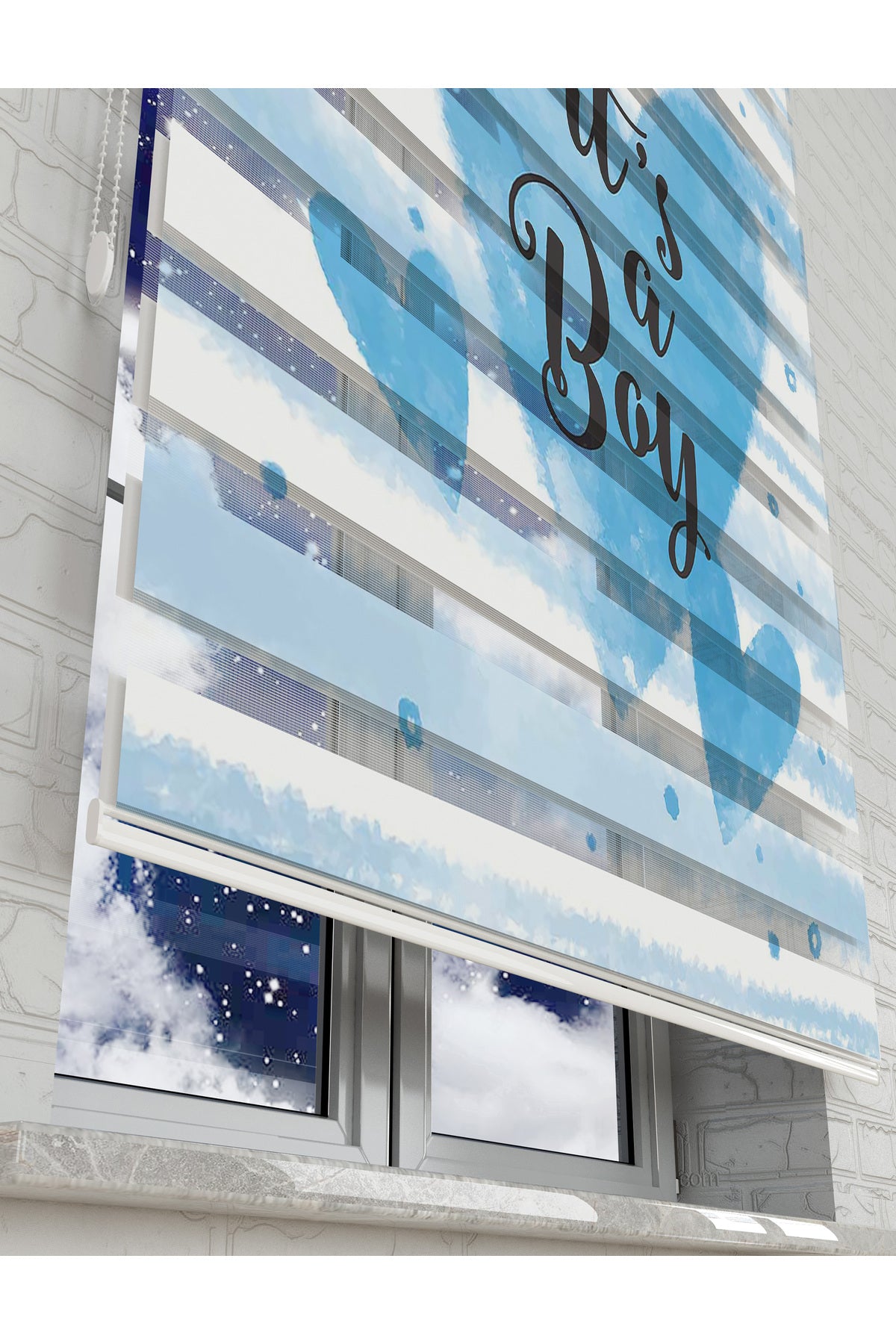 çocuk odası zebra perde