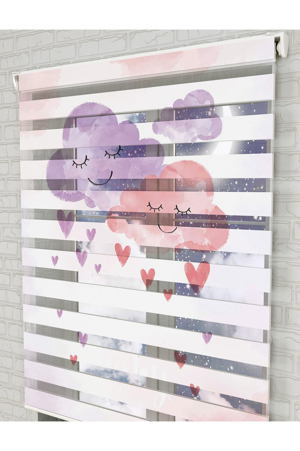 bebek odası zebra perde