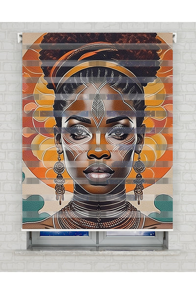 baskılı zebra perde