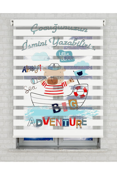 baskılı zebra perde