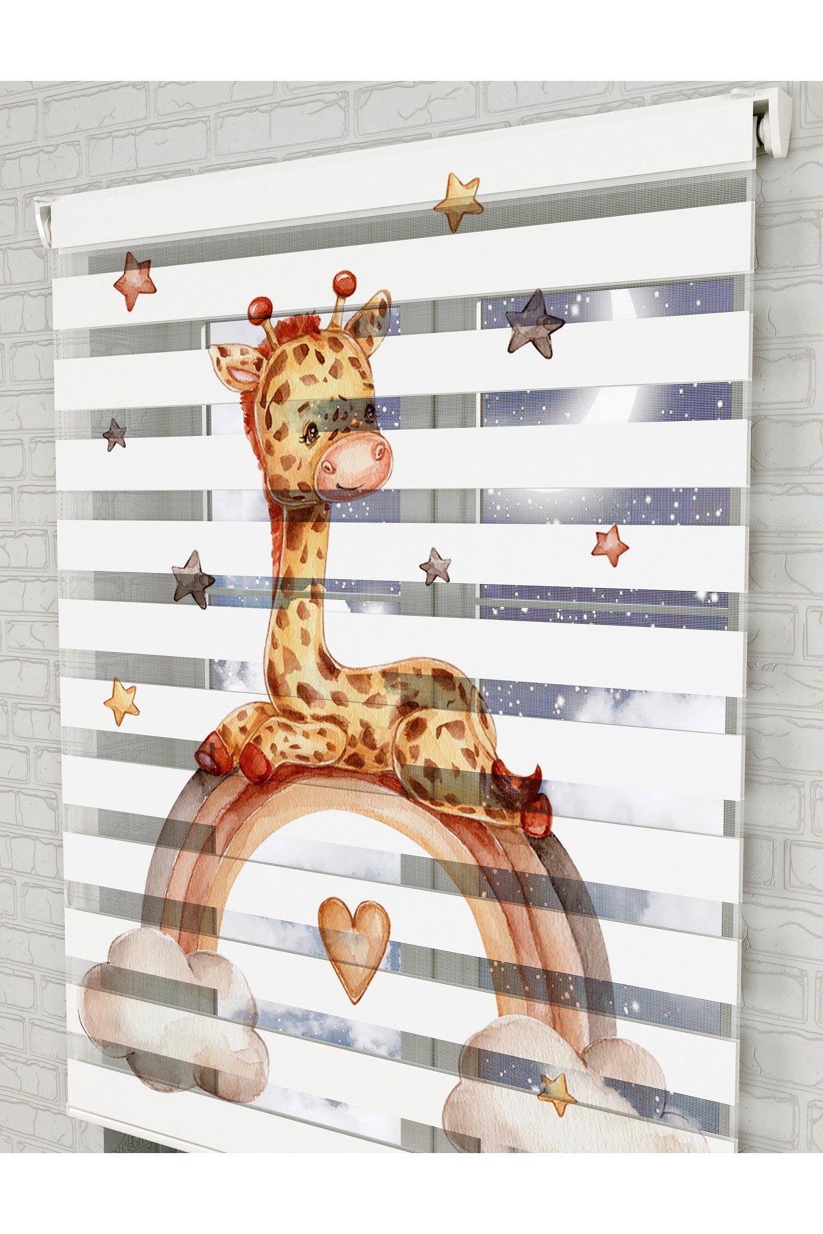 bebek odası zebra perde