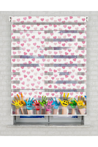 baskılı zebra perde