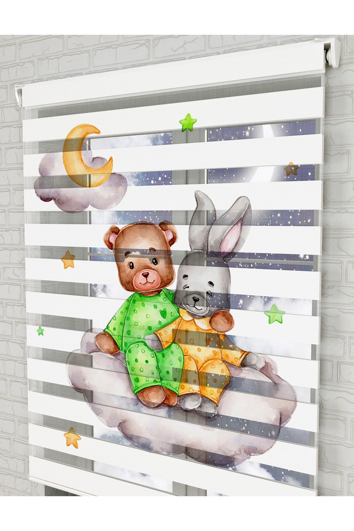 bebek odası zebra perde