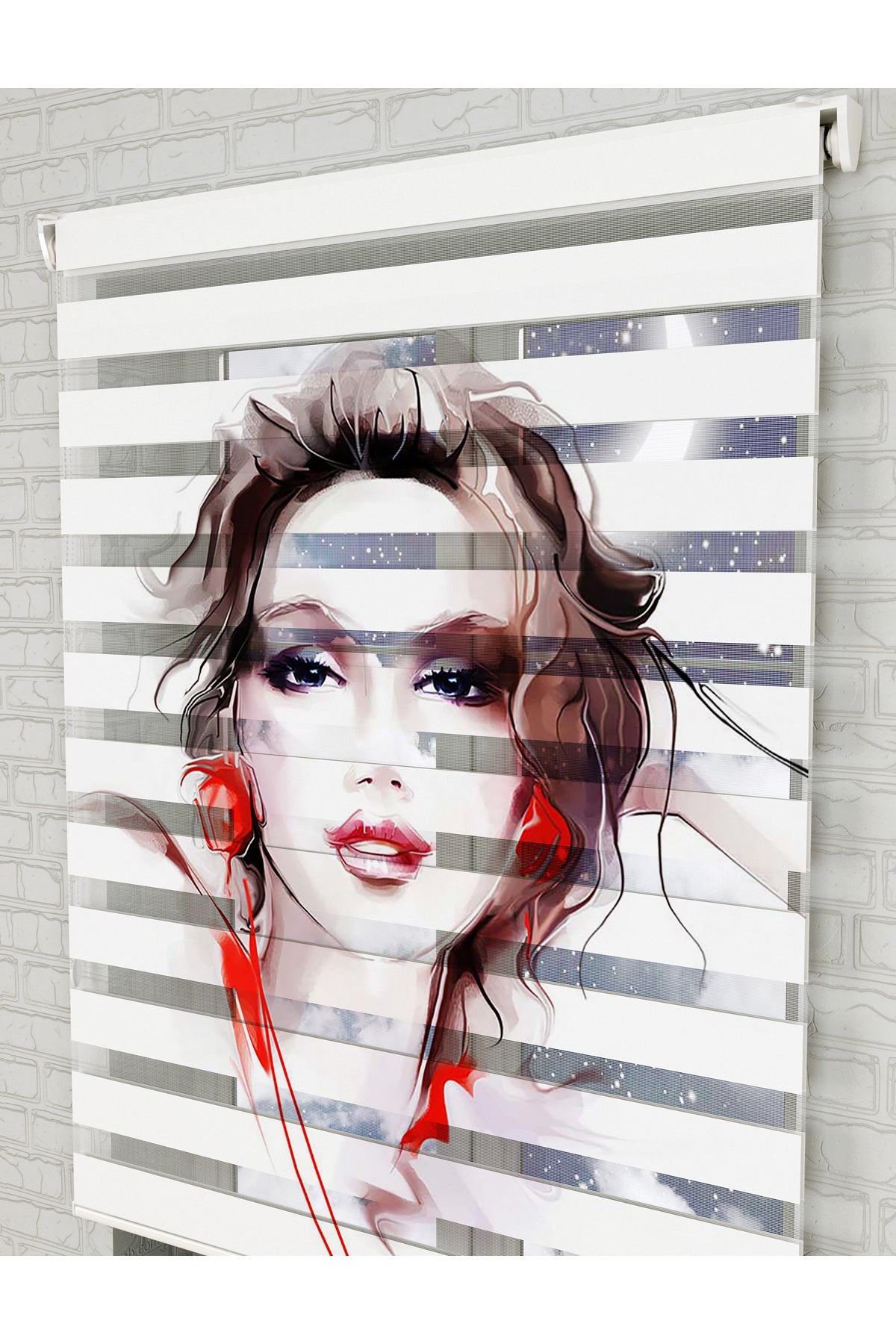 bebek odası zebra perde