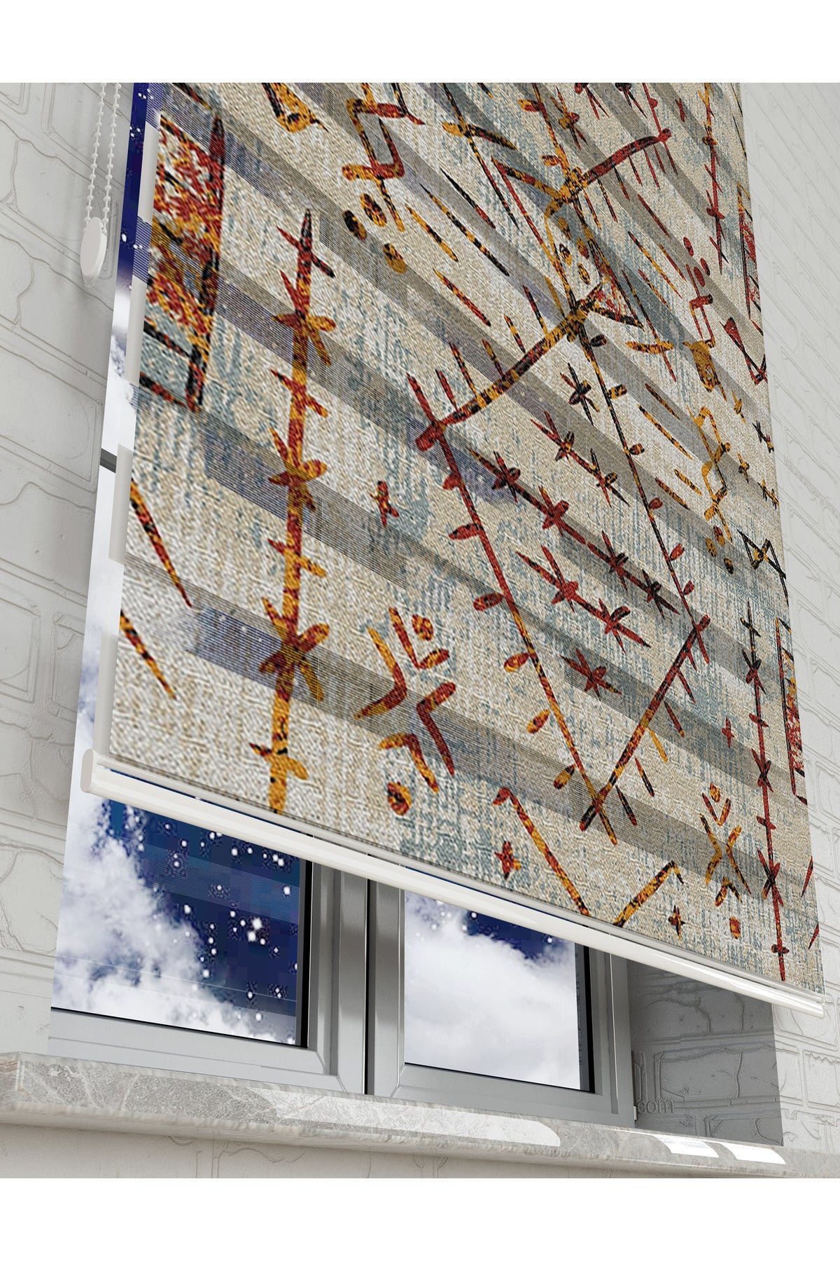 çocuk odası zebra perde