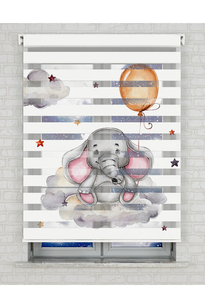 baskılı zebra perde